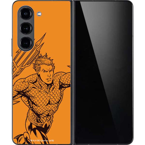 DC Comics Aquaman Comic Pop Galaxy Z Fold5 5G Skin